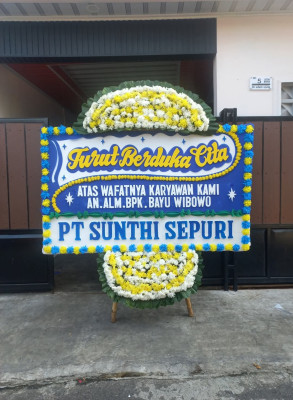 Papan Bunga Duka di Kebon Bawang