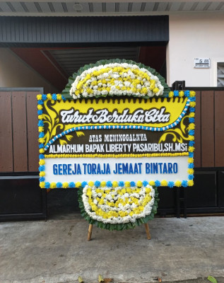 Papan Bunga Duka di Kebon Bawang