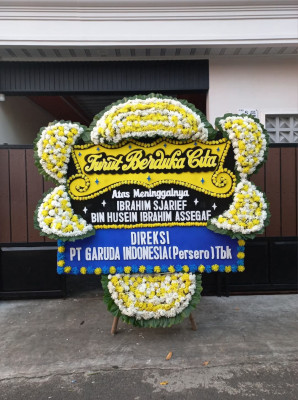 Papan Bunga Duka di Kebon Bawang