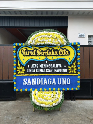 Papan Bunga Duka di Kebon Bawang